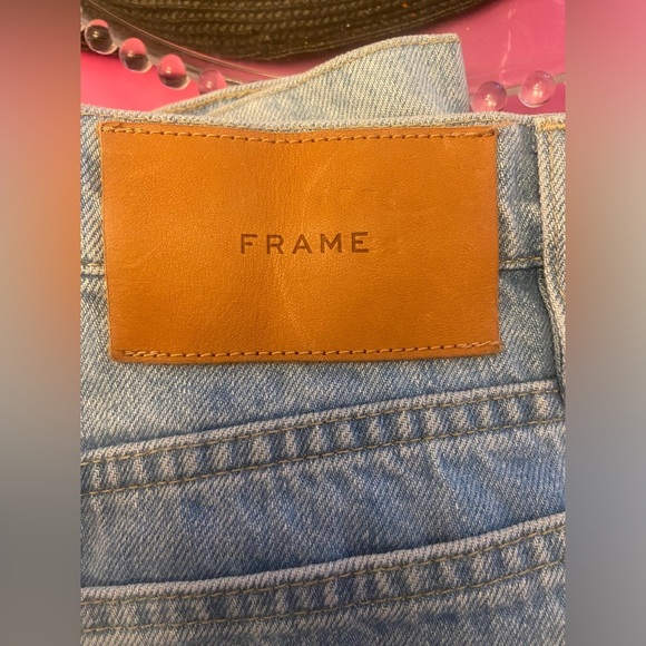 Frame Le italien denim front slit maxi shirt - Picture 2 of 12